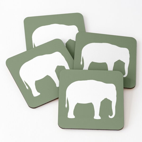 Item preview, Asian Elephant Silhouette(s) designed and sold by Jenn Inashvili.