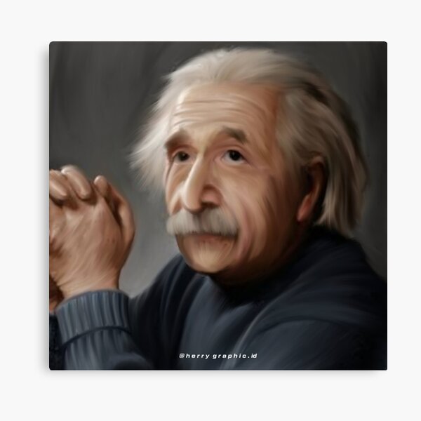 Albert Einstein Impression sur toile