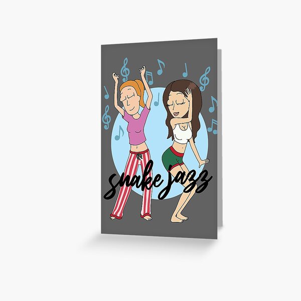 Snake Jazz (Rick & Morty) Greeting Card