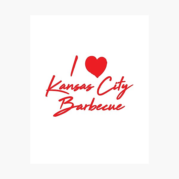 I Love Kansas City Barbecue Photographic Print