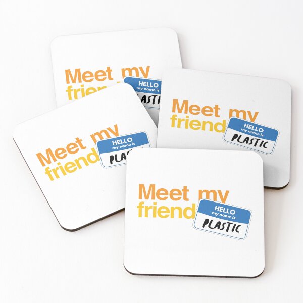 Item preview, Meet My Friend Plastic designed and sold by the-type-store.