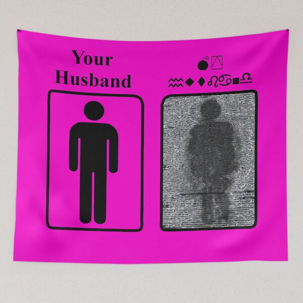 Item preview, Your Husband vs My Husband Soft Fuzzy Man designed and sold by TheSaltOverlord.