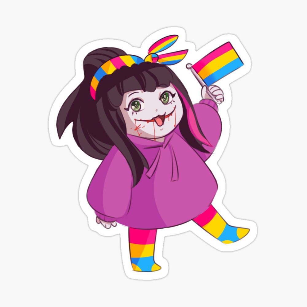 Pansexual Pride Flag Nina the Killer Creepypasta