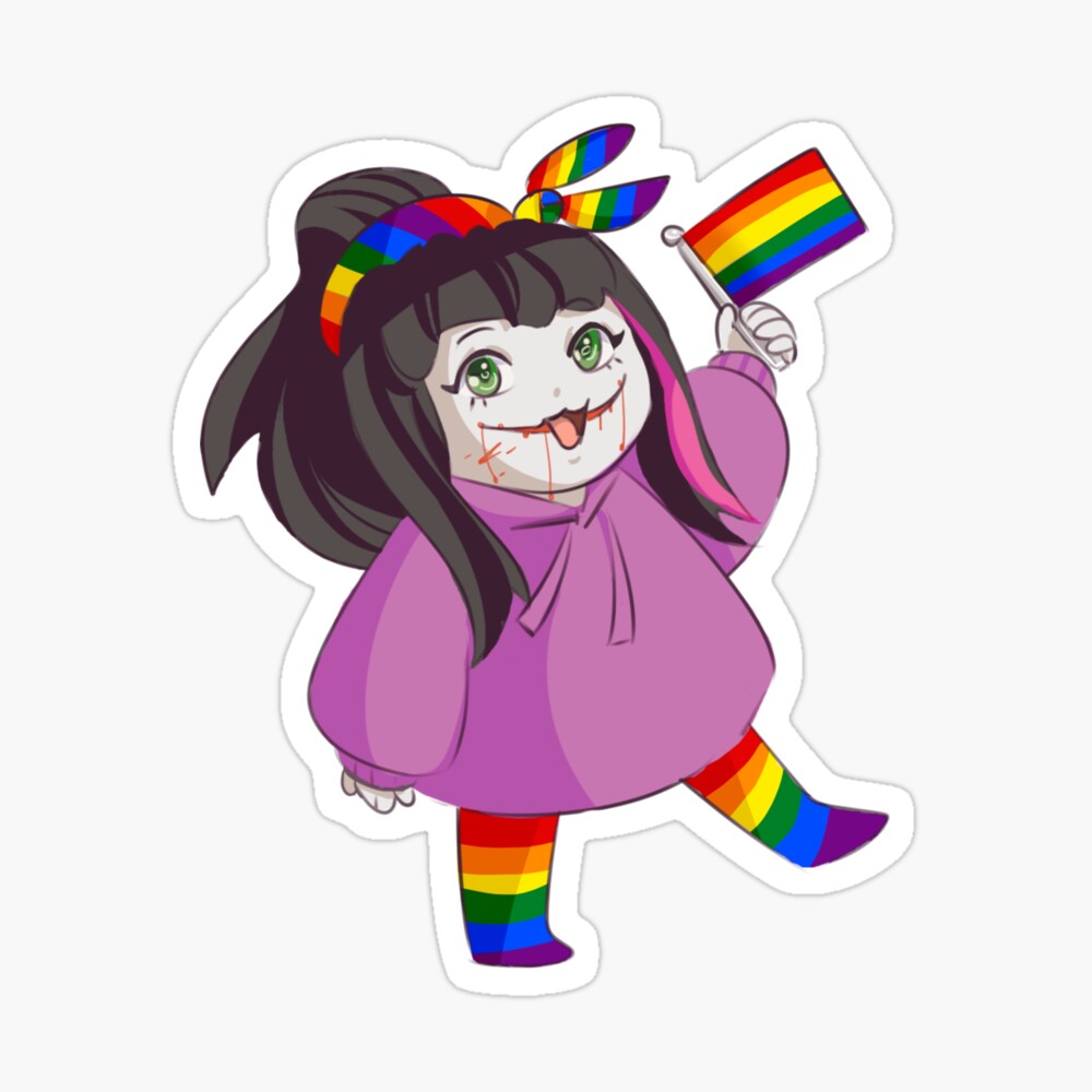 LGBT+ Gay Pride Flag Nina the Killer Creepypasta