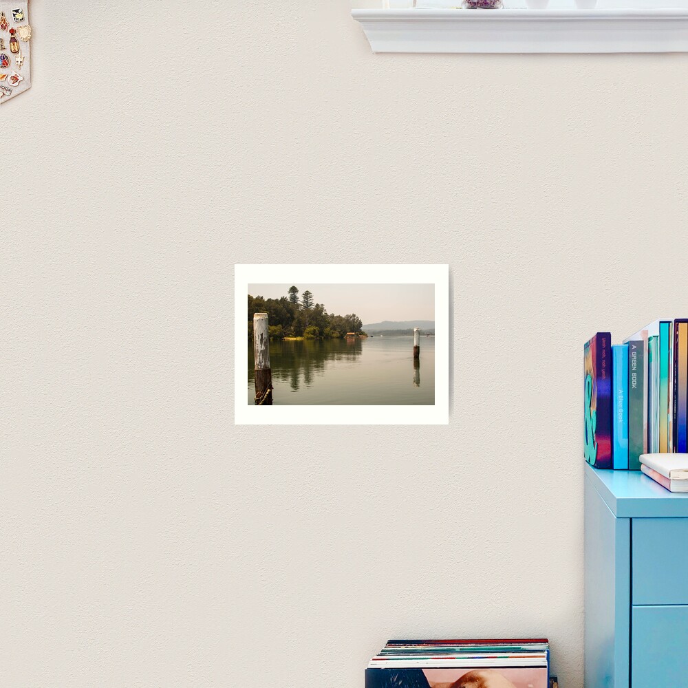 Calm Water at Eulalia Wharf in Davistown Australia Art Print