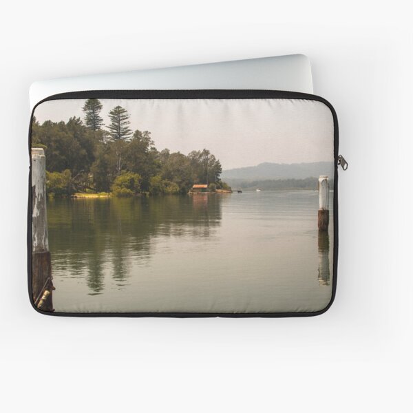 Item preview, Calm Water at Eulalia Wharf in Davistown NSW Central Coast of Australia designed and sold by suziq1962.