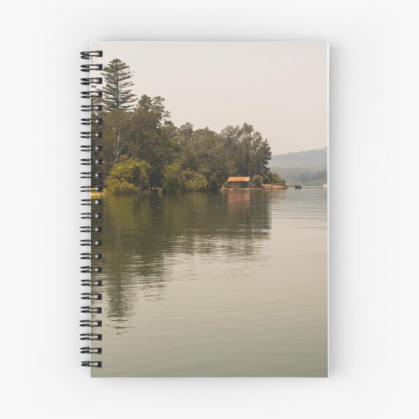 Item preview, Calm Water at Eulalia Wharf in Davistown NSW Central Coast of Australia designed and sold by suziq1962.