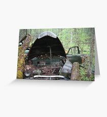 November Old Motor Car Greeting Card