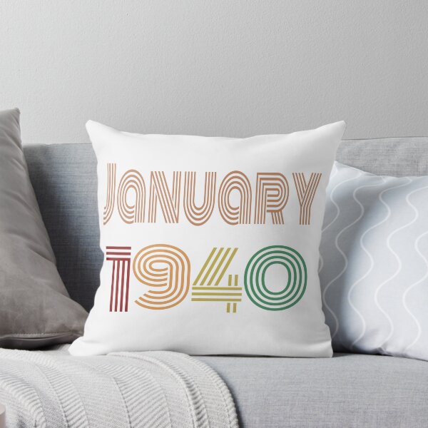 Item preview, Happy 80th Birthday, Happy Eighties Birthday, born in January 1940 designed and sold by marosharaf.