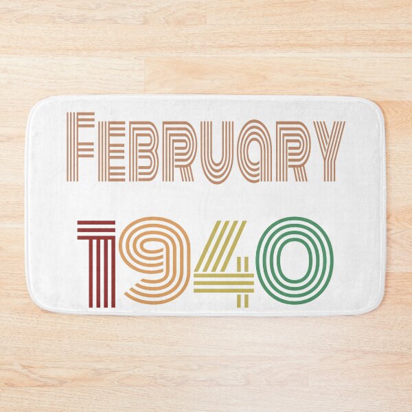 Item preview, Happy 80th Birthday, Happy Eighties Birthday, born in February 1940 designed and sold by marosharaf.