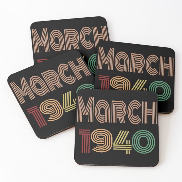 Item preview, Happy 80th Birthday, Happy Eighties Birthday, born in March 1940 designed and sold by marosharaf.