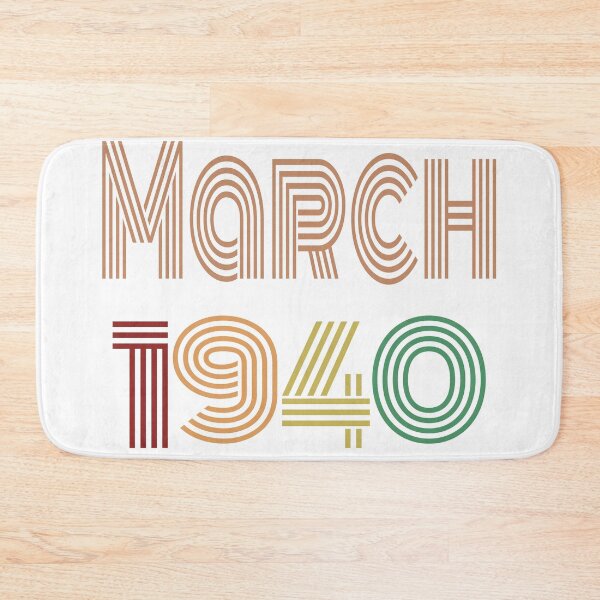 Item preview, Happy 80th Birthday, Happy Eighties Birthday, born in March 1940 designed and sold by marosharaf.
