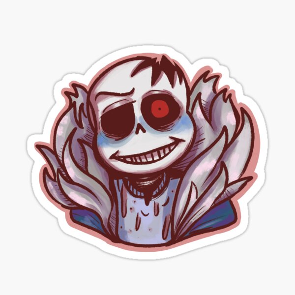 Abominable Horror Sans pattern Sticker for Sale by Enderparty