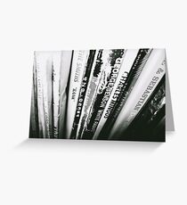 "Hang the blessed DJ" - Vinyl Record collection in ottawa Greeting Card