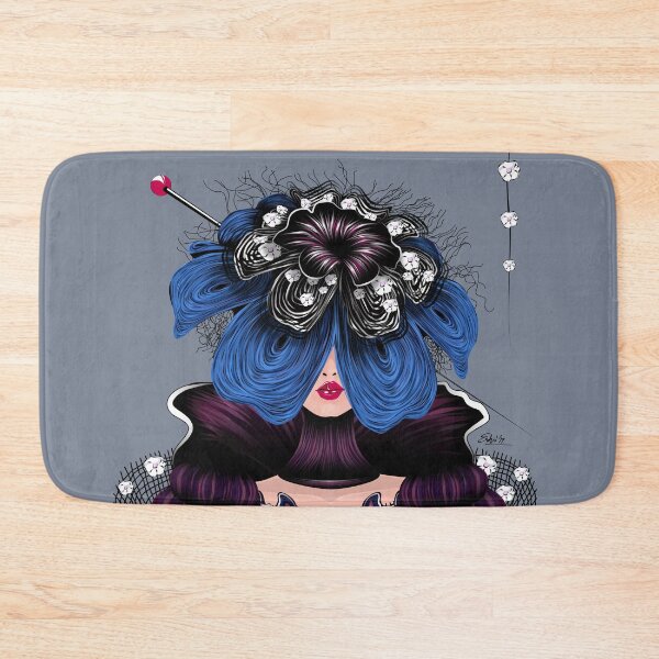 Item preview, Aria Pompadour - Steel Blue designed and sold by eshipaints.