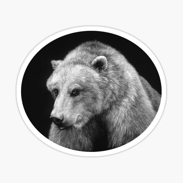 Rosy, a grizzly bear Sticker
