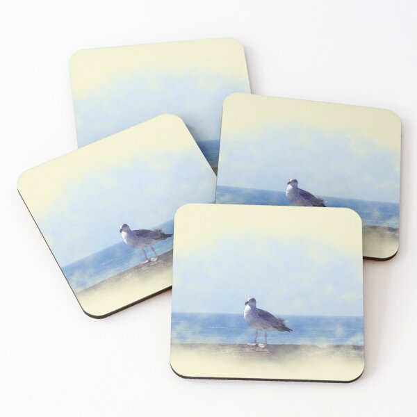 Item preview, Seagull on the Pier Watercolor designed and sold by LuxPNSilva.