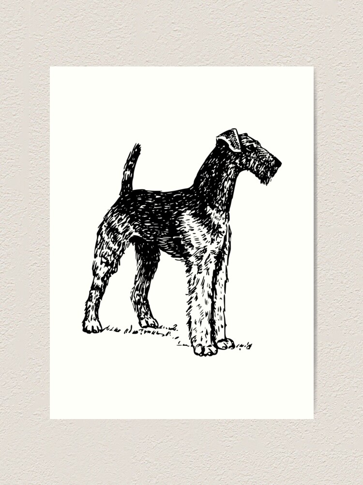 Airedale Notepad /& Pencil Gift Set