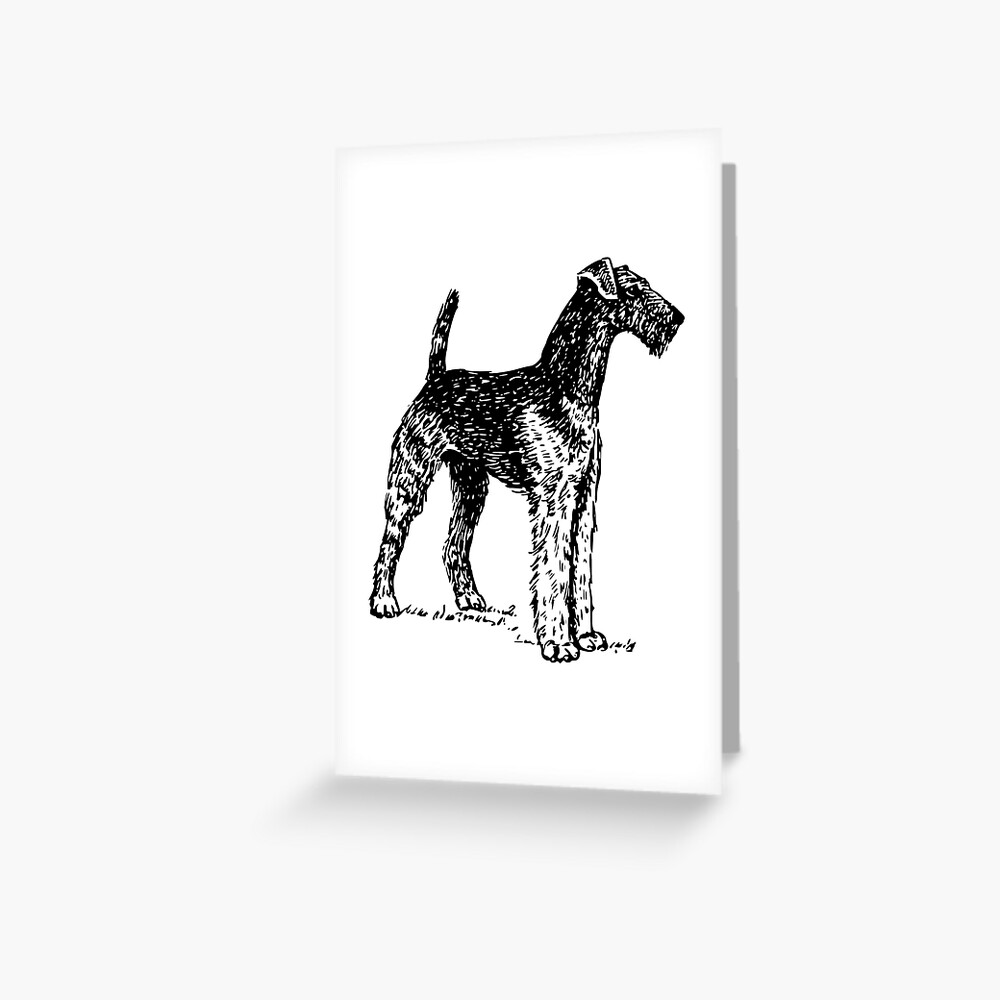 Airedale Notepad /& Pencil Gift Set