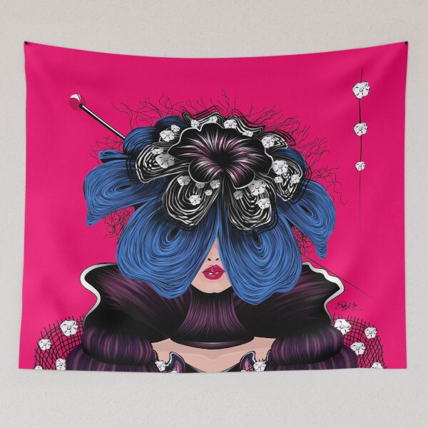 Item preview, Aria Pompadour - Fuchsia designed and sold by eshipaints.