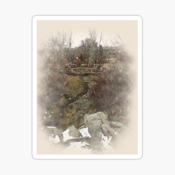 Watercolor River Sticker
