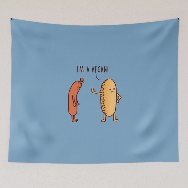 Item preview, I am a Vegan Funny Plants Save Animals Vegetarian Animal Lover  designed and sold by AdesignTEE.