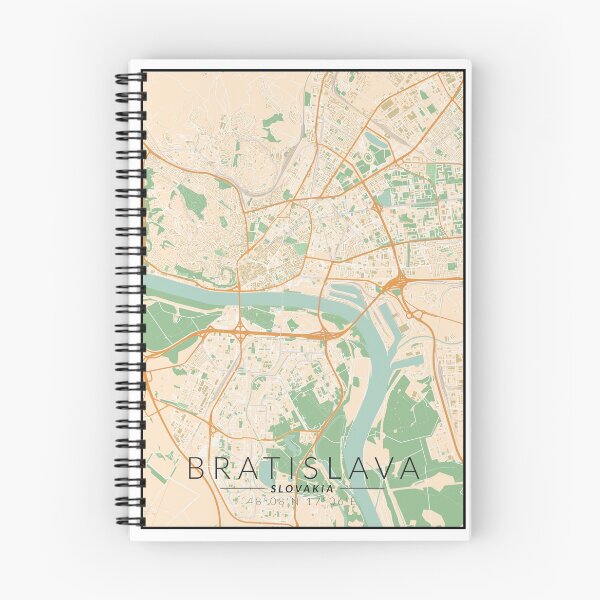 Item preview, Bratislava - - Mapa de la ciudad en color designed and sold by MightBeFoxes.