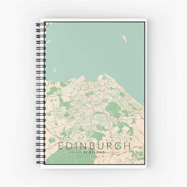 Artikelvorschau, Edinburgh - - Stadtplan in Farbe drucken entworfen und verkauft von MightBeFoxes.