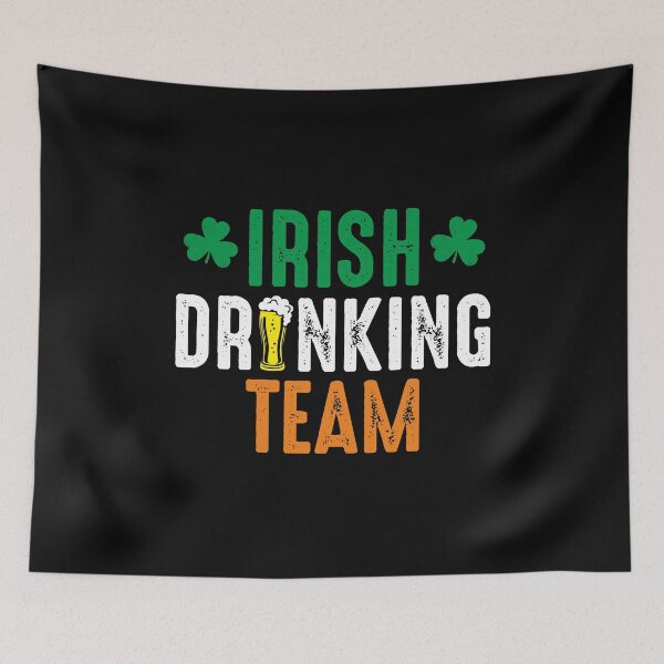 Item preview, Irish Drinking Team St. Patrick's Day Lucky Shamrock Glass of Beer Ireland Flag Colors designed and sold by alenaz.
