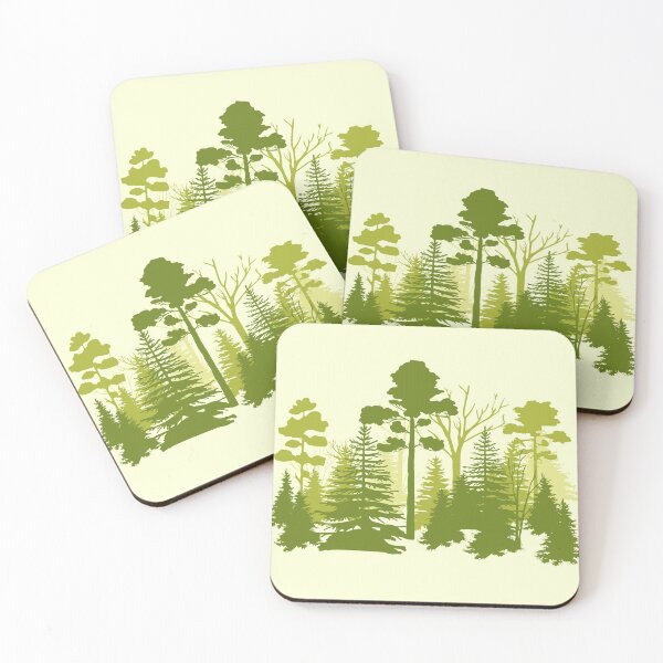 Item preview, beautiful green forest landscape with variety of trees nature  designed and sold by mashmosh.
