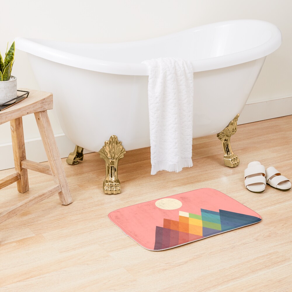 Rainbow Peak Bath Mat