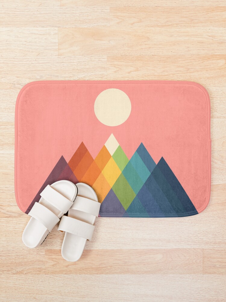 Alternate view of Rainbow Peak Bath Mat