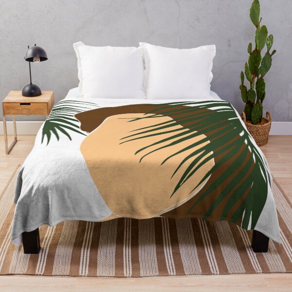 Item preview, Tropical Reverie 7 - Modern, Minimal Illustration - Girl And Palm Leaves - Aesthetic Tropical Vibes designed and sold by Studio Grafiikka.