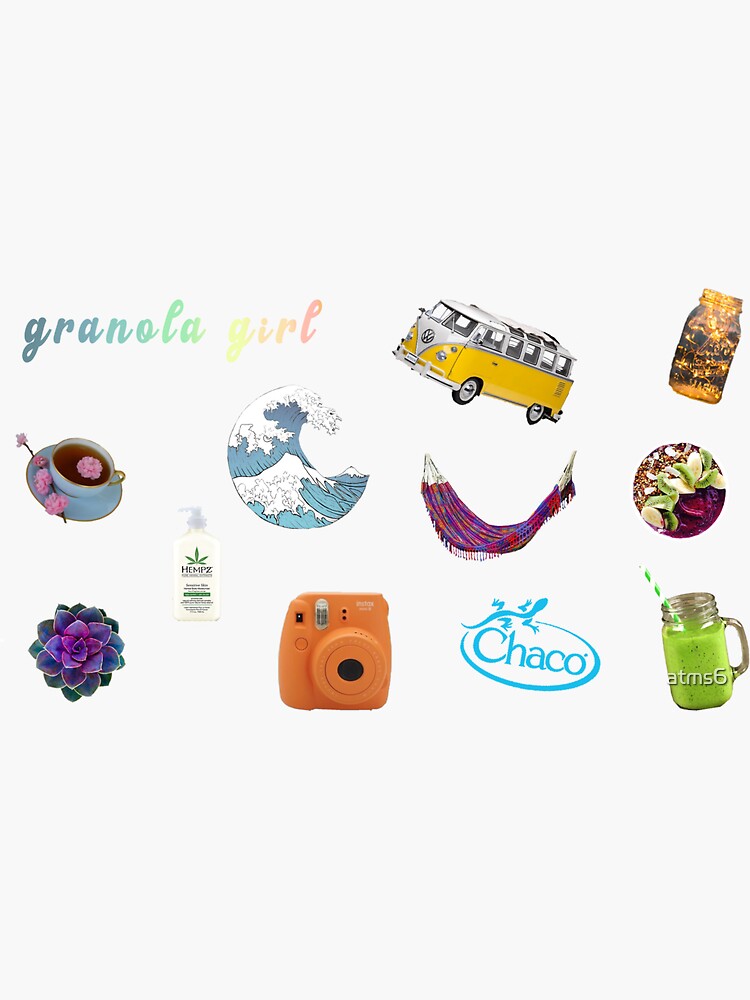 "granola girl variety pack" Sticker for Sale by atms6 Redbubble