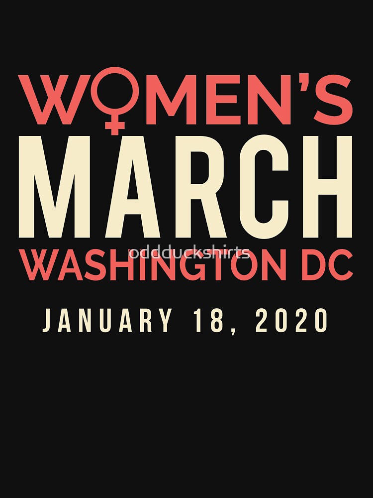 Women's March 2020 Washington DC by oddduckshirts