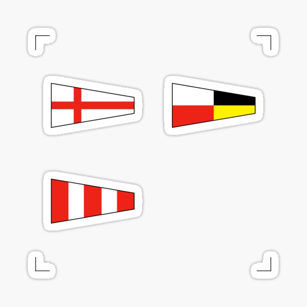 Total 14 Flags 20" X 8.5" Naval Signal Pennants Marine CODE 