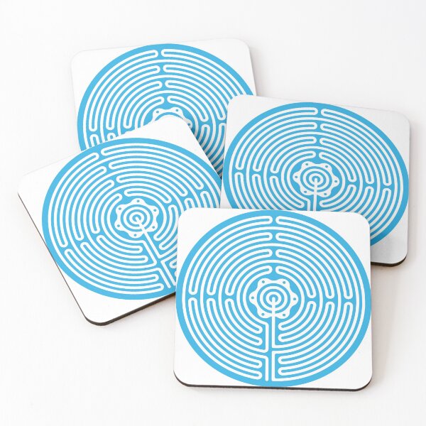 Item preview, Geometric Pattern: Labyrinth: Blue Light designed and sold by Red Wolf.