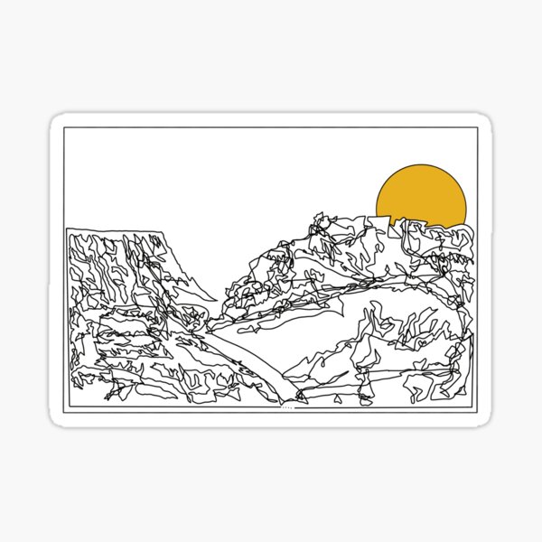 Item preview, Grand Canyon Line Drawing designed and sold by perketguin.