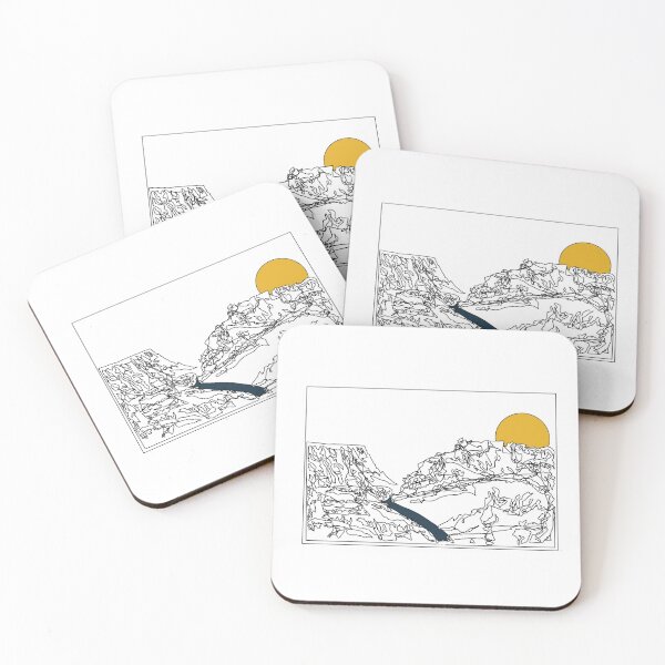 Item preview, Grand Canyon Line Drawing / Added Blue designed and sold by perketguin.