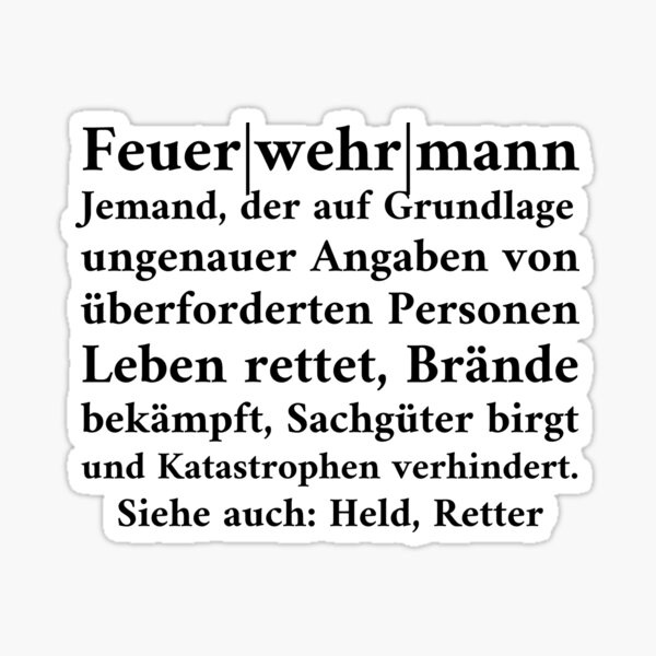 Artikel-Vorschau von Feuerwehrmann Jemand Der Auf Grundlage Ungenauer , designt und verkauft von The5thDesign.