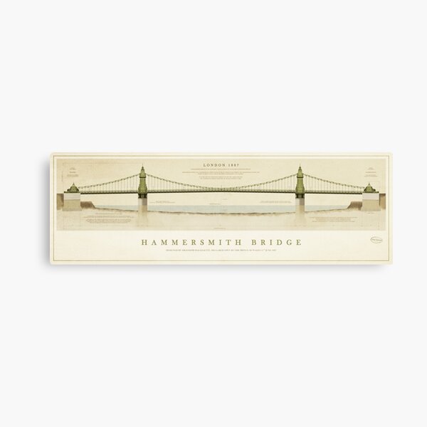 Item preview, Hammersmith Bridge London designed and sold by Old-Lundenwic.