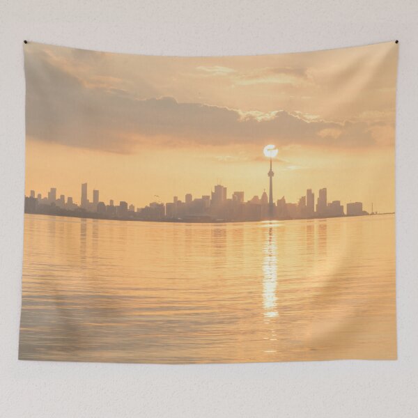 Item preview, Holding the Sun Up - Perfectly Timed Sunrise Over Toronto designed and sold by Georgia Mizuleva.