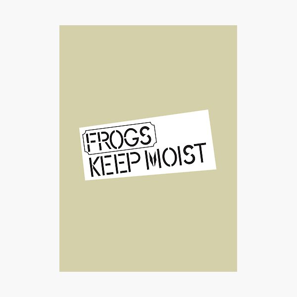 Frogs - Keep Moist Photographic Print