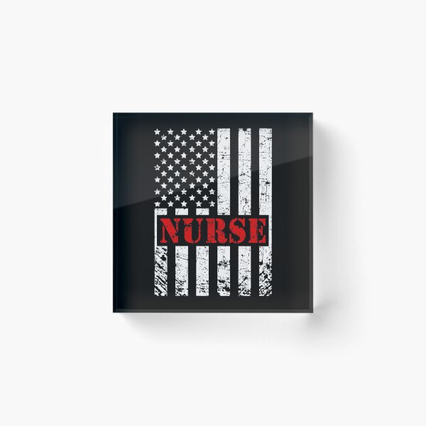 Item preview, Nurse American Flag 4th of July with Red Color Text designed and sold by Mfk Clothes.