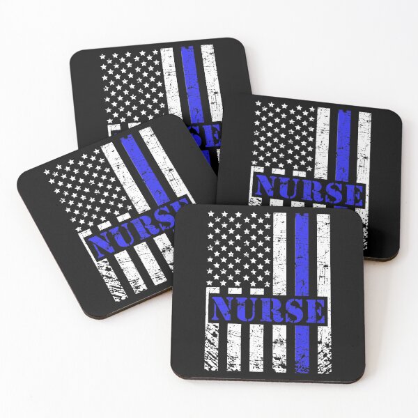 Item preview, Nurse American Flag 4th of July with Blue Line designed and sold by Mfk Clothes.