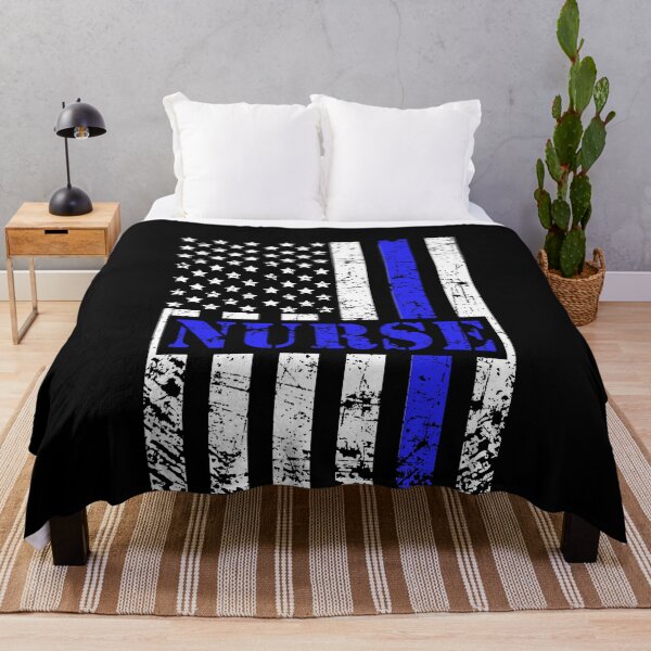Item preview, Nurse American Flag 4th of July with Blue Line designed and sold by Mfk Clothes.