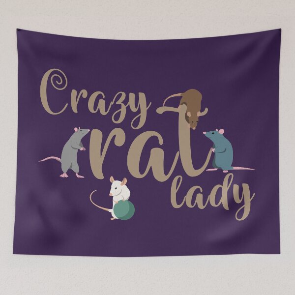 Item preview, Crazy rat lady designed and sold by RatArt Designs.