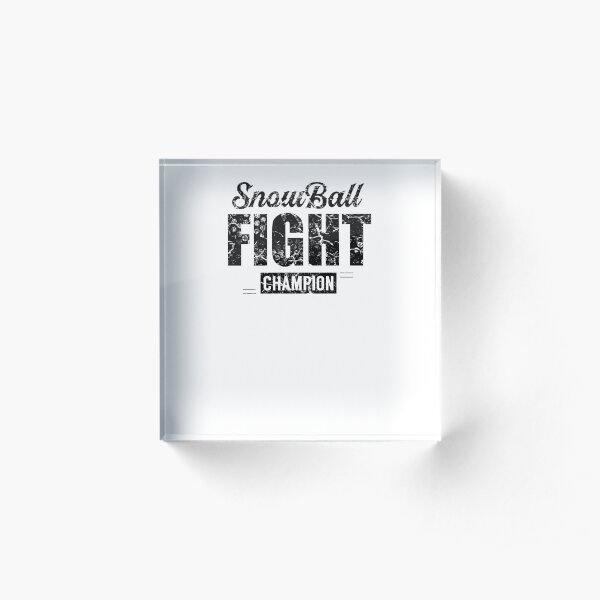 Snowball battle Acrylic Block