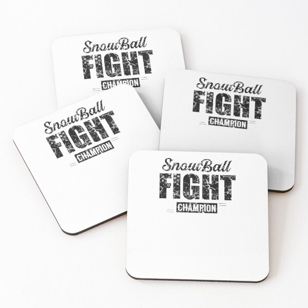 Snowball battle Coasters (Set of 4)
