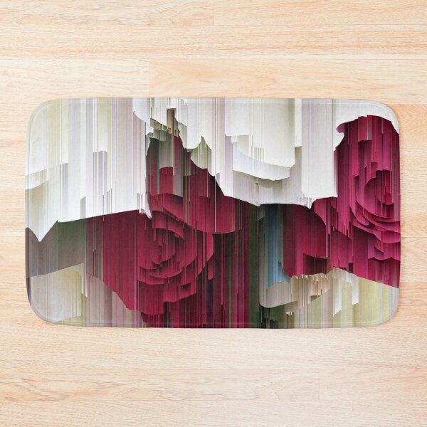 Item preview, Glitched White and Red Roses designed and sold by JillyBeanDesign.
